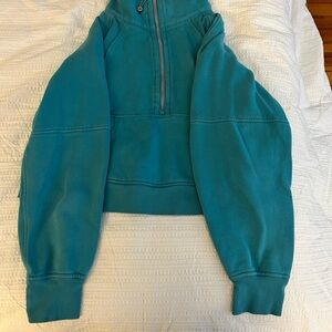 Lululemon Scuba Oversized Half-Zip Cropped Hoodie